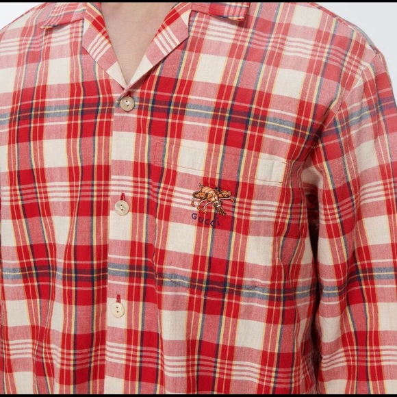 Gucci Mens Ouverture Short-Sleeved Bowling Shirt  Sz 48/M - Picture 3 of 10